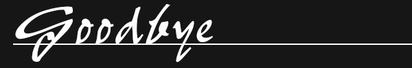 Goodbye Title Photo